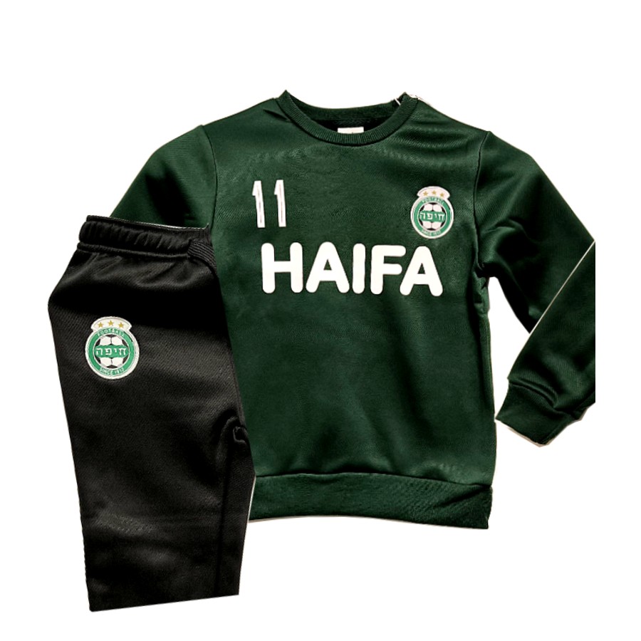 חליפת פוטר חיפה ירוק שחור