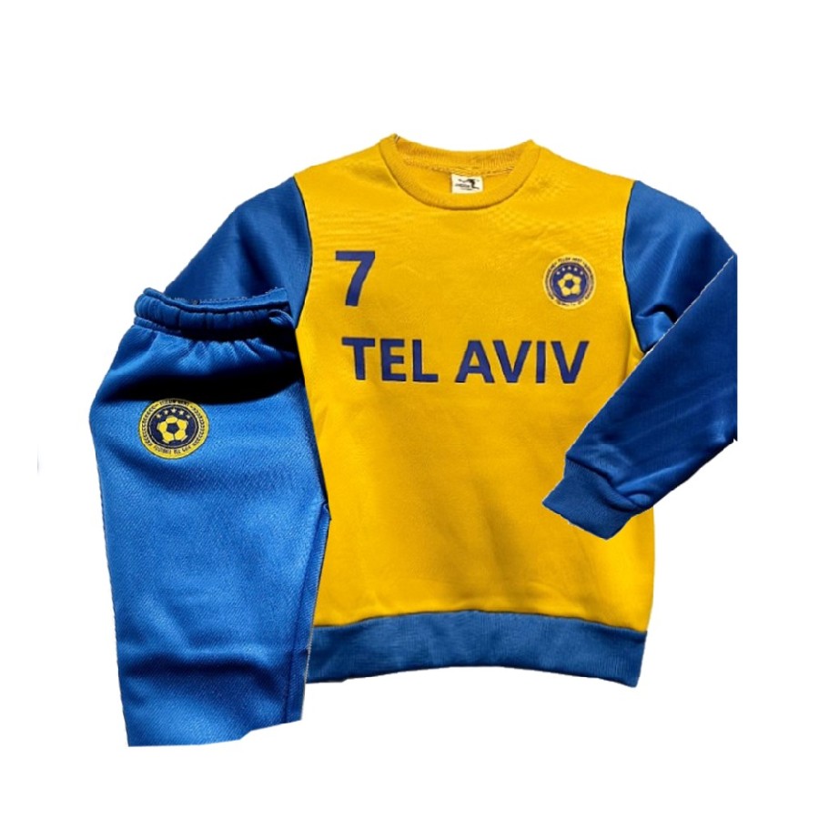 חליפת פוטר תל אביב צהוב כחול