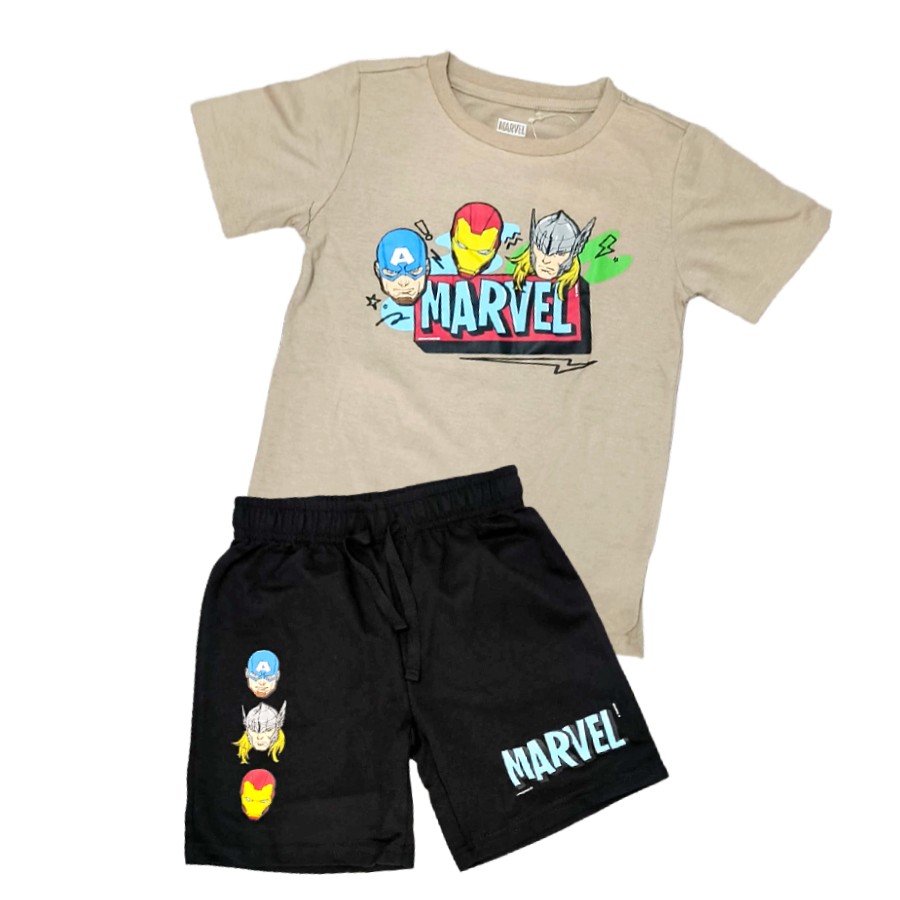 חליפת גן בנים קצרה Marvel