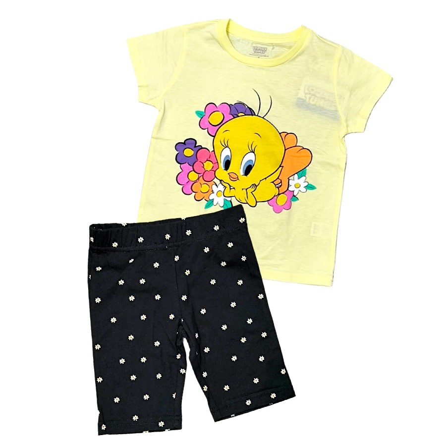 חליפת גן בנות קצרה טוויטי