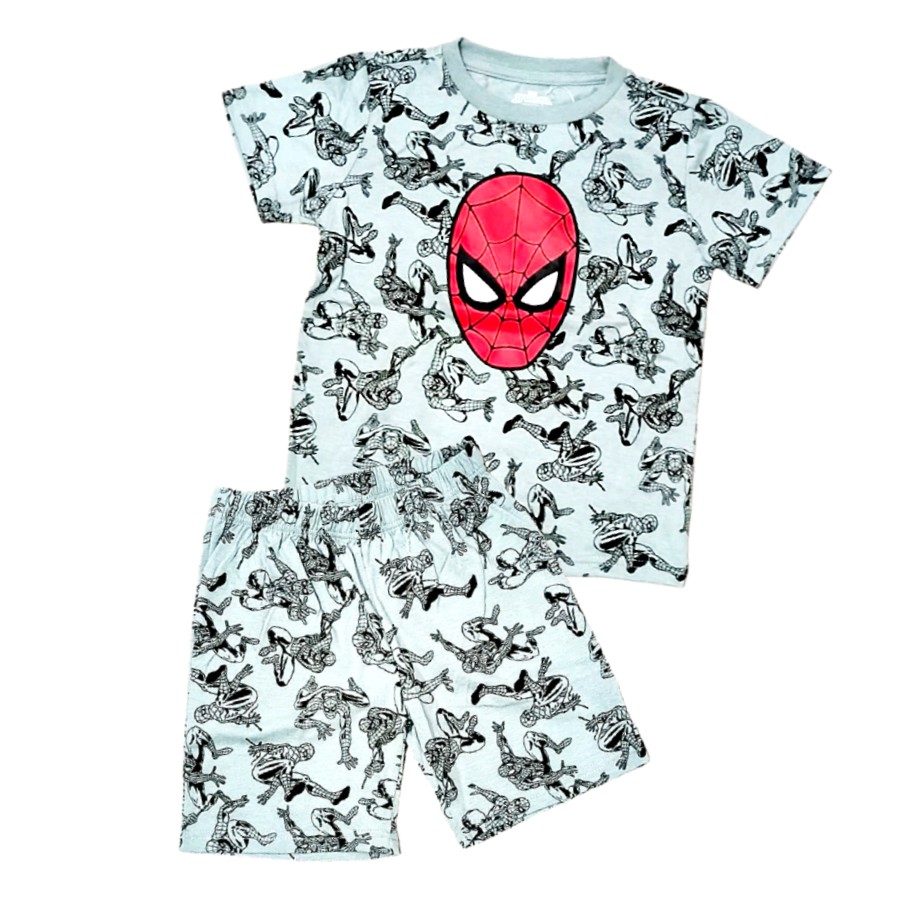 חליפת גן בנים קצרה ספיידרמן