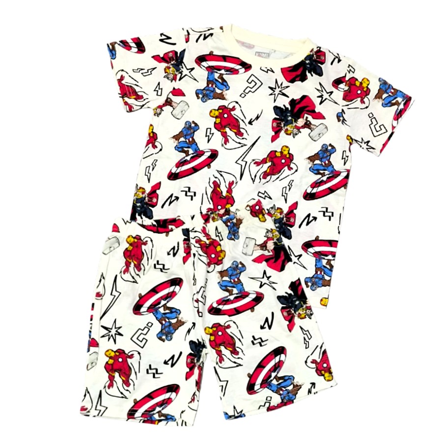 חליפת גן בנים קצרה MARVEL